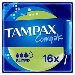 Tampax Compak Super tampony s aplikátorem 16ks