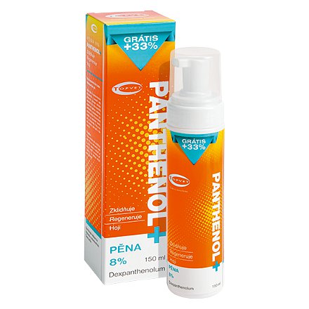 TOPVET Panthenol+ Pěna 8% 150ml(+33%gratis)