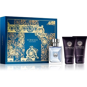 Versace Pour Homme dárková sada VI. toaletní voda 50 ml + šampon na celé tělo 50 ml + balzám po holení 50 ml