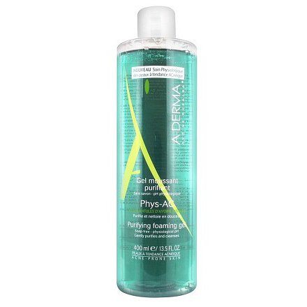 A-DERMA Phys-AC čistící pěnivý gel 400ml