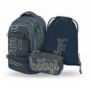 Baagl Školní set Skate Max Wave