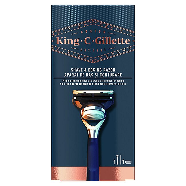 Holicí strojek King (Shave & Edging Razor) + 1 náhradní hlavice