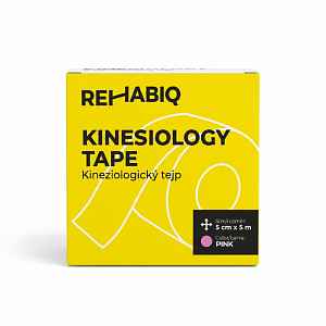 Rehabiq Kinesiology Tape 5 cm x 5 m tejpovací páska 1 ks růžová