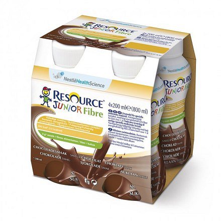 Resource Junior Fibre Kakao por.sol.4x200ml