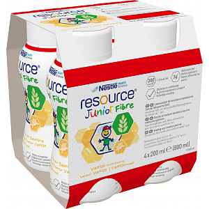 Resource Junior Fibre Vanilka por.sol.4x200ml