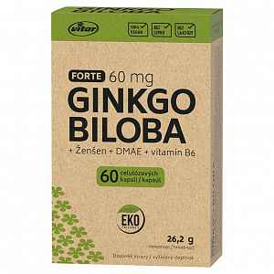 VITAR EKO Ginkgo biloba 60mg + DMAE + vitamn B6 60 kapslí