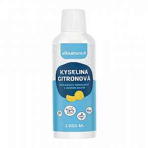Allnature Kyselina citronová roztok 1000 ml
