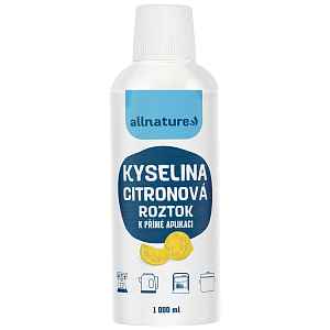 Allnature Kyselina citronová roztok 1000 ml