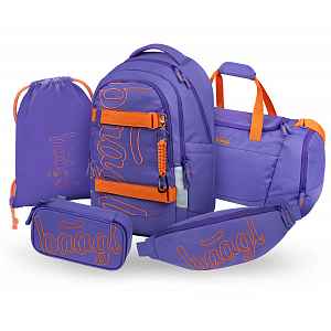 Baagl Školní set Skate Max Orange II