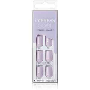 KISS imPRESS Color Short umělé nehty samolepicí Picture Purplect 30 ks