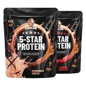 Lionlab 5-Star Protein AKCE 1+1 vanilka&jahoda