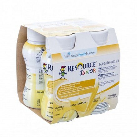 Resource Junior Fibre Vanilka por.sol.4x200ml