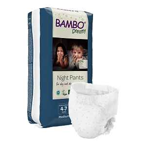 Bambo Dreamy Night Pants Unisex plenkové kalhotky 15-35kg, 4-7let, 10ks