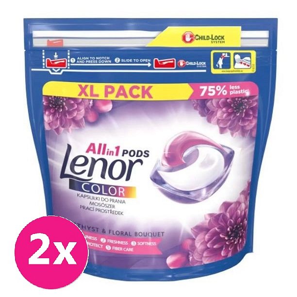 2x LENOR Amethyst Color (47 dávek) – gelové kapsle