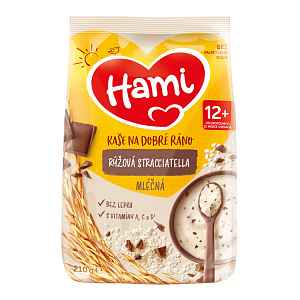 Hami Mléčná kaše na dobré ráno rýžová stracciatella 210g 12M