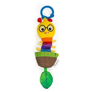 BABY EINSTEIN Hračka s chrastítkem natahovací na C kroužku Cal-a-Puller™