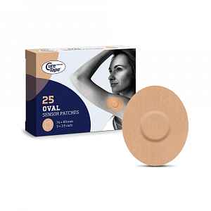 CureTape Sensor Patches náplasti na senzor 25 ks Classic béžová
