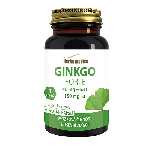 Herba medica Ginkgo Biloba Forte 250mg, 80 kapslí - pamět