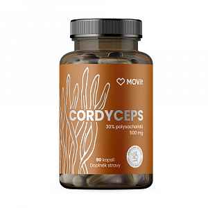 MOVit Energy Cordyceps 30 % polysacharidů 500 mg 90 kapslí