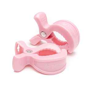 Kočárkový kolíček 2 ks Pastel pink