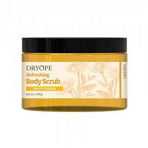 DRYOPE Fruity Freesia osvěžující body scrub 230 g