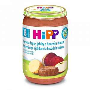 HiPP JUNIOR BIO Červ.řepa s jablky a hov.m. 220g