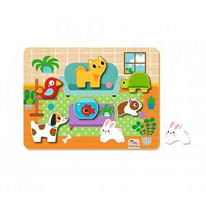 2Kids Toys Vkládací puzzle Mazlíčci 8 ks