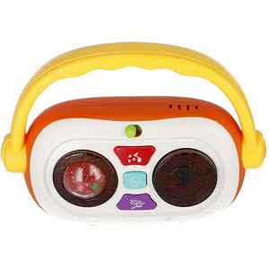 Bam-Bam Music Toy Silicone Bamboo Puzzle aktivity hračka s melodií 18m+ Radio 1 ks