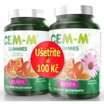 CEM-M gummies Imunita tbl.60+60 AKCE 100 Kč sleva
