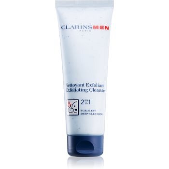 Clarins Men Wash čisticí pleťový peeling 2 v 1 125 ml