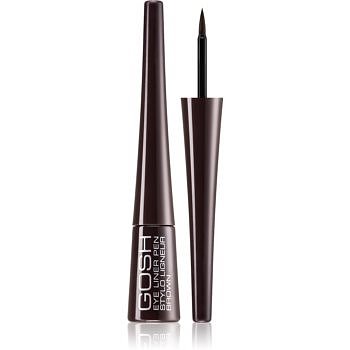 Gosh Eye Liner Pen oční linky v peru odstín Brown 2,5 ml