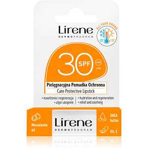 Lirene Care Protective Lipstick ochranný balzám na rty s hydratačním účinkem SPF 30 4.6 g