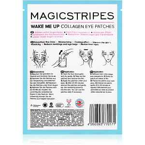 MAGICSTRIPES Wake Me Up Collagen Eye Patches kolagenová maska na oční okolí proti známkám únavy 1 ks