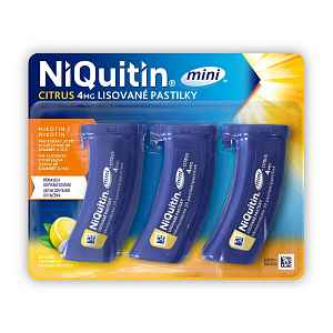 Niquitin mini Citrus 4 mg 3x20 lisovaných pastilek