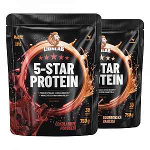 Lionlab 5-Star Protein AKCE 1+1 čokoláda&vanilka