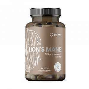 MOVit Energy Hericium - Lion's mane 50 % polysacharidů 500 mg 90 kapslí