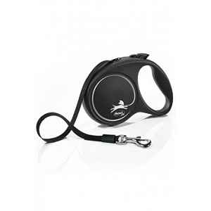 Vodítko Flexi Black Design S Pásek 5m/15kg Stříbrnánew