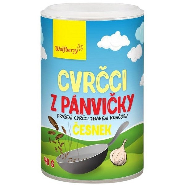 Wolfberry Cvrčci z pánvičky - česnek 40g