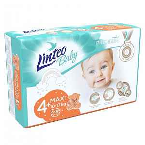 LINTEO BABY Plenky Baby Prémium MAXI+ (10-17 kg) 46 ks