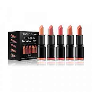 Revolution PRO Lipstick Collection sada rtěnek 5 ks odstín Bare
