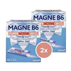 Magne B6 Forte Active 20 sáčků - balení 2 ks