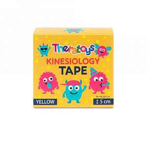 TheraToys Kids Kinesiology Tape 5 cm x 5 m tejpovací páska pro děti 1 ks žlutá