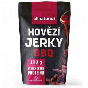 Allnature BEEF BBQ Jerky sušené hovezí maso 100g