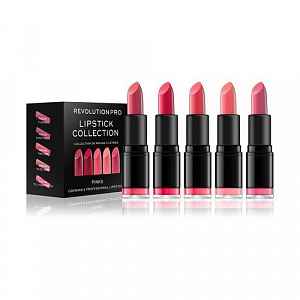 Revolution PRO Lipstick Collection sada rtěnek 5 ks odstín Pinks