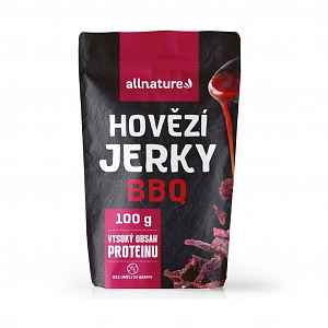 Allnature BEEF BBQ Jerky sušené hovezí maso 100g