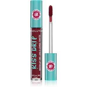 Revolution Kiss Drip Water Lip Tint dlouhotrvající lesk na rty odstín Berry Splash 4 ml