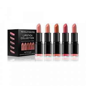 Revolution PRO Lipstick Collection sada rtěnek 5 ks odstín Matte Nude