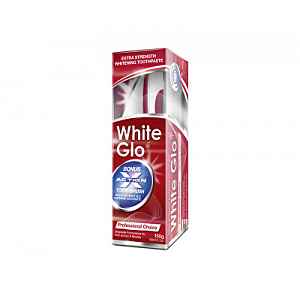 White Glo zubní pasta profesionál 150g + kartáček a mezizubní kartáček ZDARMA