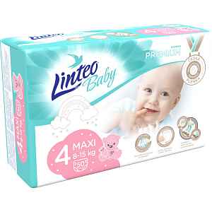 LINTEO BABY Plenky Baby Prémium MAXI (8-15 kg) 50 ks