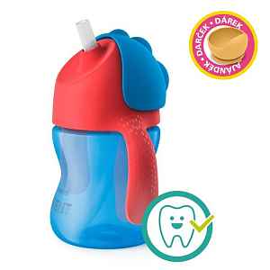 Avent hrníček s brčkem modrý 200 ml
